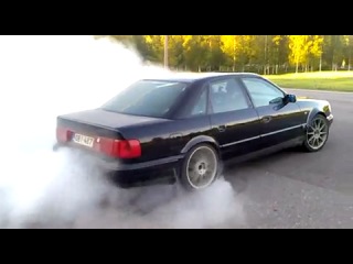 audi 2 2t urs4 100 s4 c4 rwd burnout